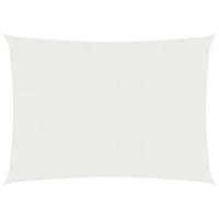 VidaXL Zonnezeil 160 g/m² 3,5x4,5 m hdpe wit - thumbnail