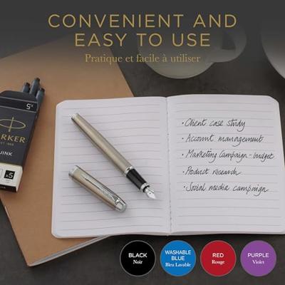 Inktpatroon Parker Quink mini tbv Parker esprit zwart pak à 6 stuks