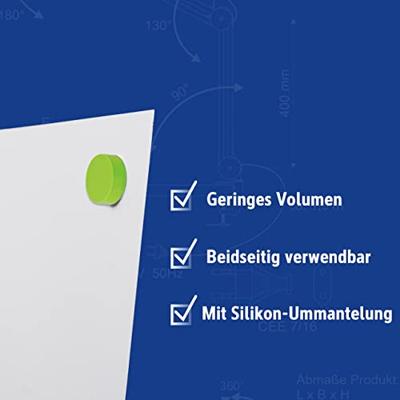 Maul Magneet (Ø x h) 32.6 mm x 9.8 mm Diverse kleuren 4 stuk(s) 6161299 Maul Magneet (Ø x h) 32.6 mm x 9.8 mm Diverse kleuren 4 stuk(s) 6161299