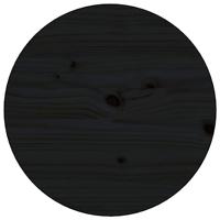 Salontafel 55x60 cm massief grenenhout zwart - thumbnail