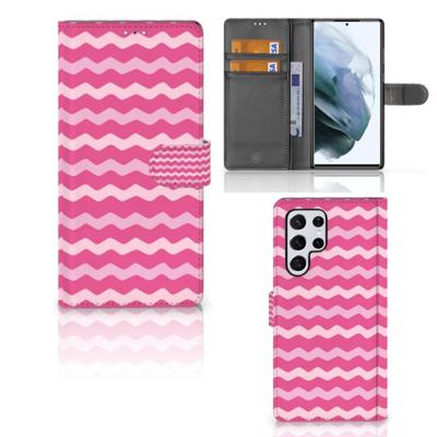 Samsung Galaxy S22 Ultra | Telefoon Hoesje | Waves Pink Samsung Galaxy S22 Ultra | Telefoon Hoesje | Waves Pink