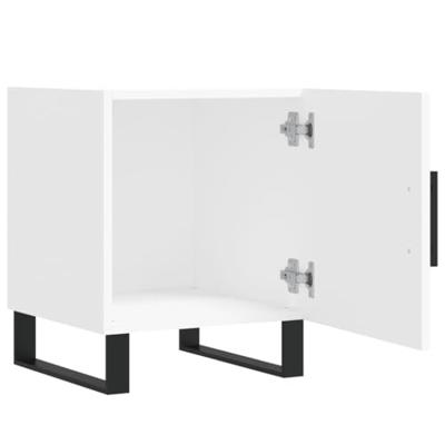 Nachtkastjes 2 st 40x40x50 cm bewerkt hout wit