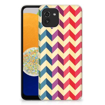 Samsung Galaxy A03 | TPU bumper | Zigzag Multi Color Samsung Galaxy A03 | TPU bumper | Zigzag Multi Color