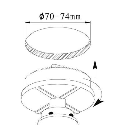 Eglo Led plafondspotPineda Round 6w - 3000K - 8,4cm chroom - 95855
