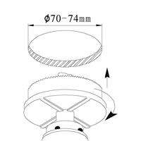 Eglo Led plafondspotPineda Round (3x) 3x6w - 3000K - 8,4cm chroom - 95852 - thumbnail