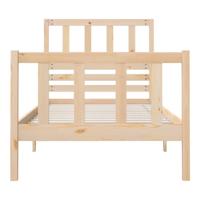 Bedframe massief hout 75x190 cm - thumbnail