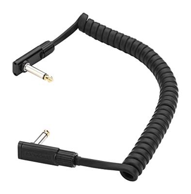 RockBoard Coiled Series Flat Patch Cable zwart 1.5 m