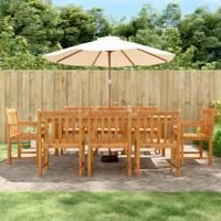 Tuinstoelen 8 st 56x55,5x90 cm massief acaciahout - thumbnail