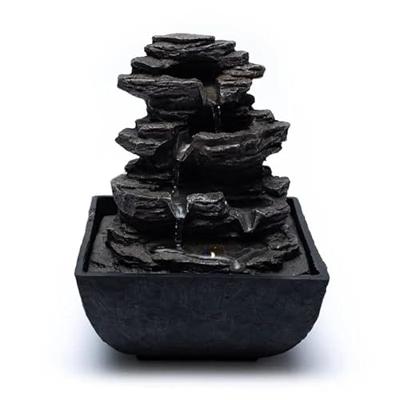 Rots Waterfontein Zwart - 13 x 13 x 18 cm