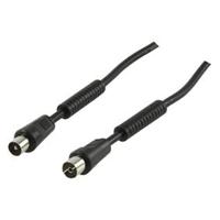 Coax kabel 100hz zwart/wit/zilver 1.5 - 10m - thumbnail