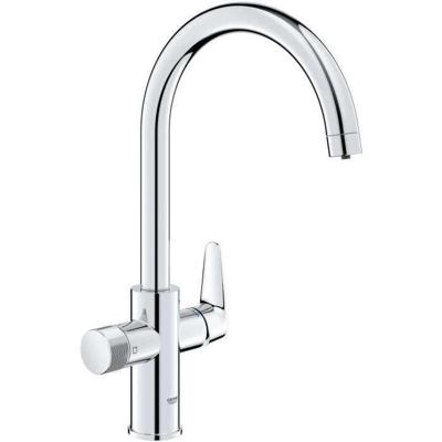 Keukenfilterkraan - Chroom - Waterfiltratie - Hoge C-vormige uitloop - 150° draaibaar - GROHE Blue Pure StartCurve - 30592000
