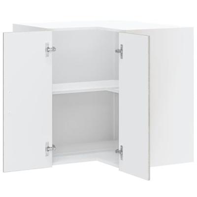 Keukenwandhoekkast Lucca bewerkt hout grijs sonoma eiken