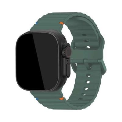 Mobilize Silicon Watch Band - Buckle - for Apple 42/44/45/49mm - Green