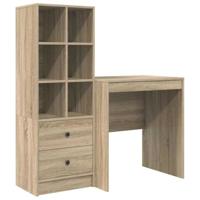 Bureau met lade 2 pcs Sonoma Eiken - thumbnail
