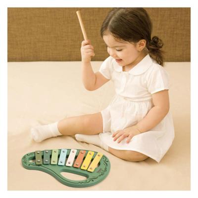 Classic World houten vintage xylofoon groen 2dlg.