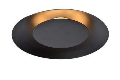 Lucide FOSKAL - Plafonnière - Ø 34,5 cm - LED - 1x12W 2700K - Zwart