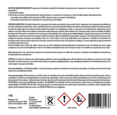 Interline chloortabletten long90 200gram/1kg - thumbnail