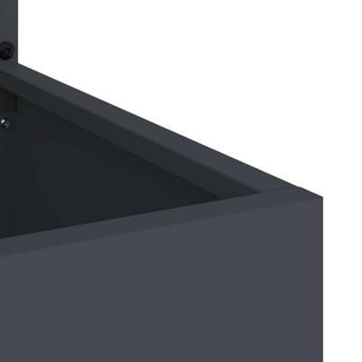 VidaXL Tuin privacy screen bloemen antraciet 50 x 32 x 150 cm