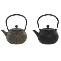 Theepot Home ESPRIT Zwart Beige Roestvrij staal Ijzer 1 L (2 Stuks) - thumbnail