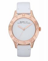 Horlogeband Marc by Marc Jacobs MBM1201 / MBM1329 Leder Wit 18mm - thumbnail