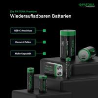 4 x AA oplaadbare batterijen, USB-C aansluiting - 1,5V - 2000mAh - thumbnail