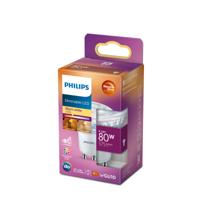 Philips LED 77409700 LED-lamp Energielabel F (A - G) GU10 Reflector 6.2 W = 80 W Warmwit (Ø x h) 5 cm x 5.6 cm Dimbaar 1 stuk(s) - thumbnail
