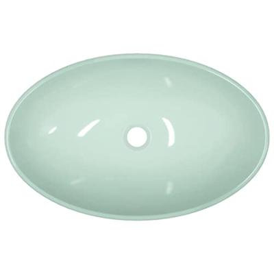 VidaXL Wasbak 54,5x35x15,5 cm gehard glas wit