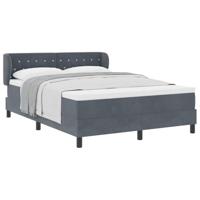Boxspringbed met donkergrijs fluwelen matras 80x200 cm - thumbnail