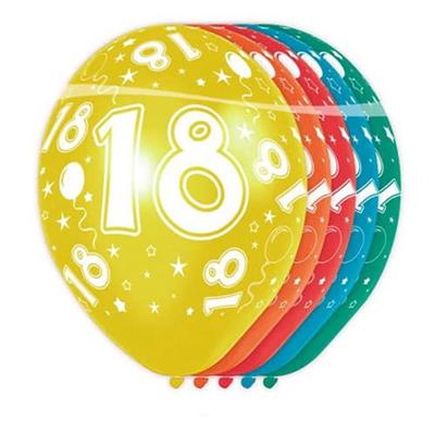 18 Jaar Verjaardag Ballonnen (5st)