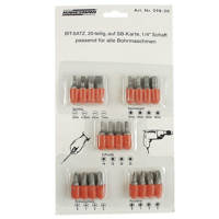 Brüder Mannesmann Bitset op kaart 20 dlg (Hobby) - 298-20 - thumbnail