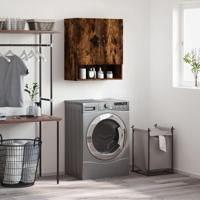 Wandkast 60x31x70 cm bewerkt hout gerookt eikenkleurig - thumbnail