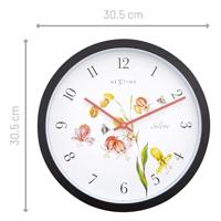 NeXtime NE-4316 Buitenklok Silene 30.5 cm Zwart/Wit - thumbnail