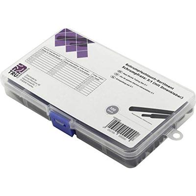 TRU COMPONENTS TC-6793940 Krimpkous assortiment Zwart Krimpverhouding:3:1 100 stuk(s)