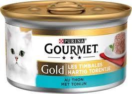 Gold hartig torentje met tonijn 85g kattenvoer Gourmet - Gourmet