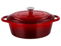 SILVERCREST Gietijzeren pan 29 cm 4,8 L (Rood) - thumbnail