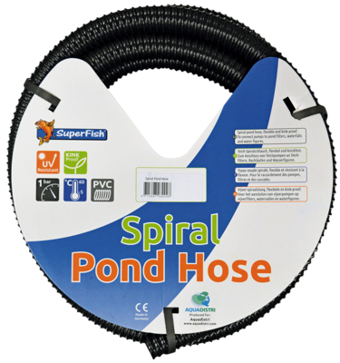 Superfish Spiraalslang zwart Ø20mm L10m Superfish Spiraalslang zwart Ø20mm L10m