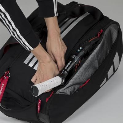 Adidas Black/Red Padel tas 1 - thumbnail