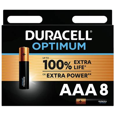 Duracell Optimum Alkaline AAA batterijen - 8 stuks
