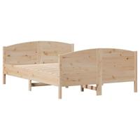 Bedframe zonder matras massief grenenhout 135x190 cm - thumbnail