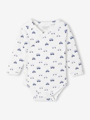 Set van 5 body's met opening voor pasgeborenen blauw