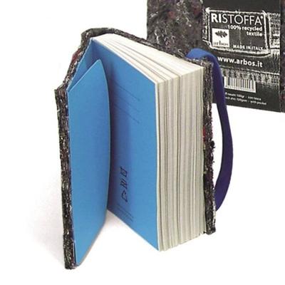 Arbos notitieboek blanco A6 gerecycled papier blauw Arbos notitieboek blanco A6 gerecycled papier blauw
