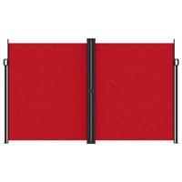 Windscherm uittrekbaar 200x600 cm rood - thumbnail