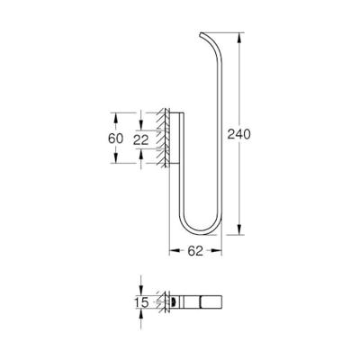 Reserve Toiletrolhouder Grohe Selection Wandmontage Warm Sunset Geborsteld