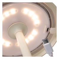 Lucide JOY - Oplaadbare Tafellamp Binnen/Buiten - Accu/Batterij - Ø 12 cm - LED Dimb. - 1x1,5W 3000K - IP54 - Wit - thumbnail
