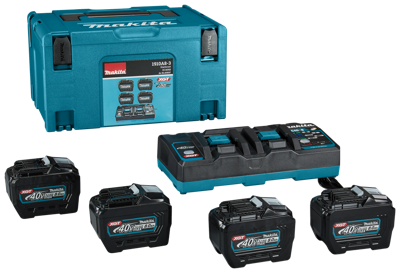 Makita Accu Starterset XGT DC40RB 4xBL4080F - 1910A8-3