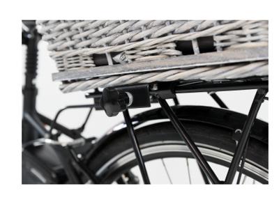 TRIXIE FIETSMAND BAGAGEDRAGER MET ROOSTER GRIJS 55X35X49 CM