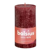 Bolsius Rustiekkaars shine 130/68 velvet red 1 Stuks - thumbnail