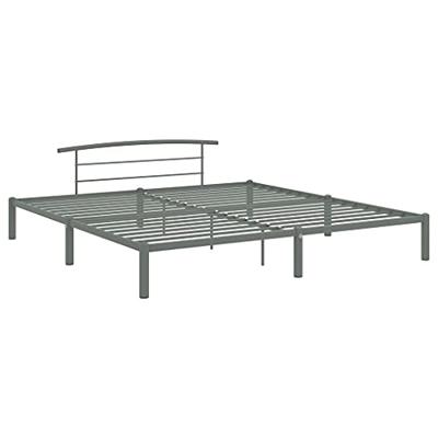 Bedframe metaal grijs 180x200 cm