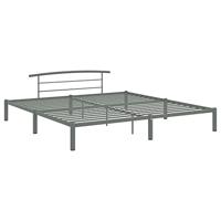 Bedframe metaal grijs 180x200 cm - thumbnail