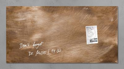 Sigel SI-GL267 Glasmagneetbord Artverum 910x460x15mm Brons Sigel SI-GL267 Glasmagneetbord Artverum 910x460x15mm Brons